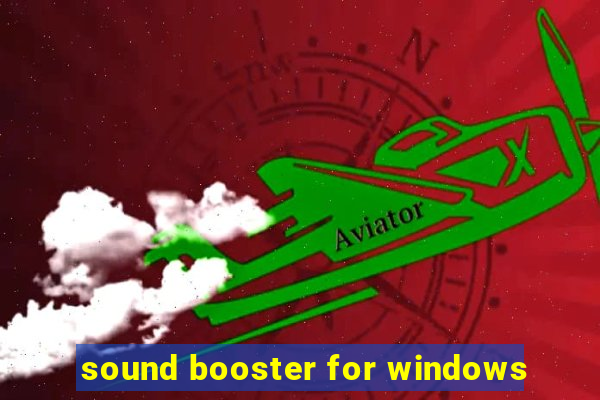 sound booster for windows