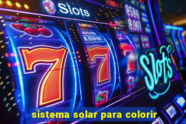 sistema solar para colorir