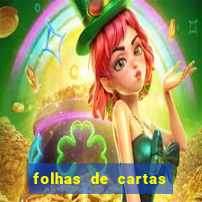 folhas de cartas para imprimir