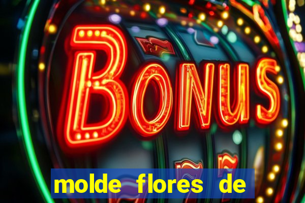 molde flores de papel para imprimir