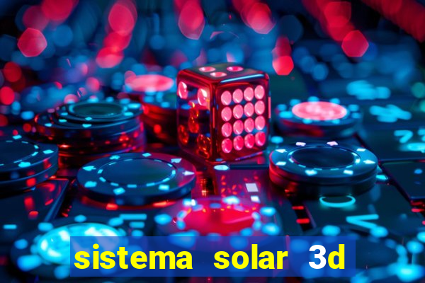 sistema solar 3d em movimento