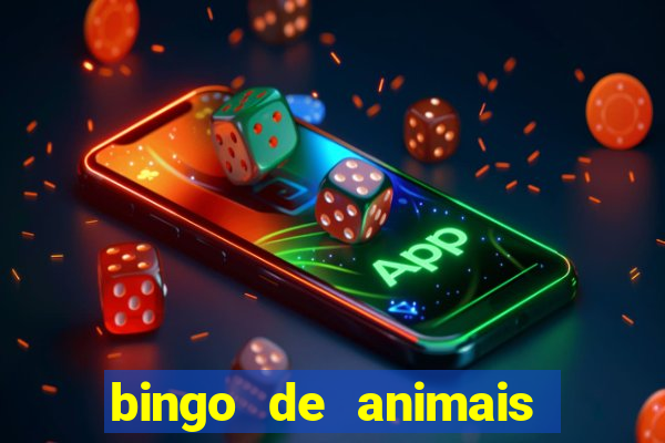 bingo de animais para educa??o infantil